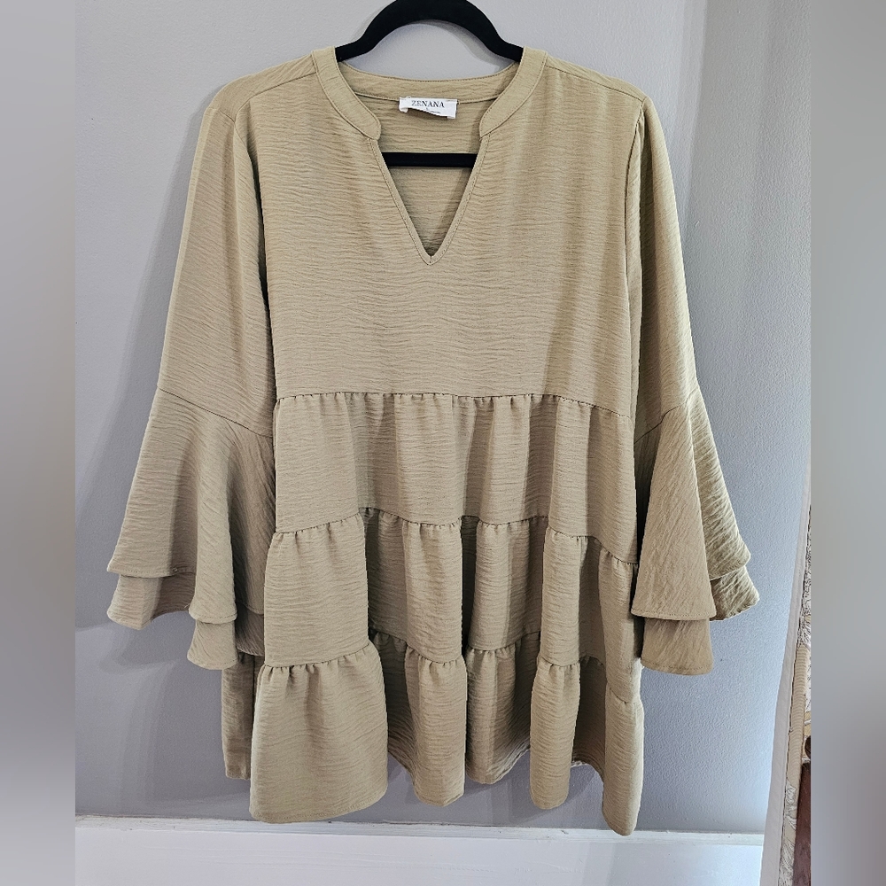 Ladies Zenana tiered top